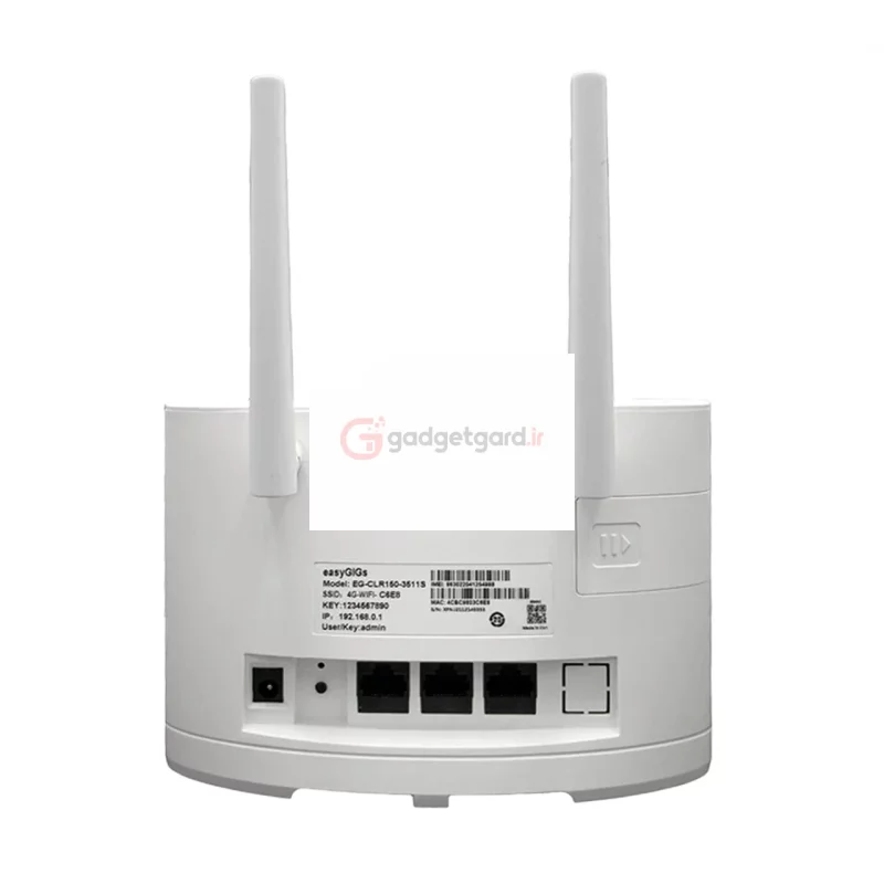 مودم رومیزی EasyGIGS 4G LTE مدل EG-CLR150-3511S - سفید - تصویر 4