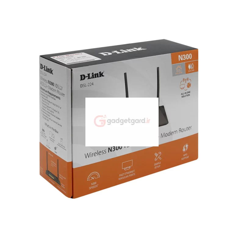 مودم روتر VDSL/ADSL بی سیم D-Link مدل DSL-224 - مشکی (گارانتی 12 ماهه شرکتی) - تصویر 9