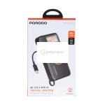 مودم همراه و پاوربانک PD و فست شارژ PORODO 4G/LTE 10000mAh 20W مدل PDPBFCH087BK - مشکی (گارانتی یکساله شرکتی) - تصویر 5